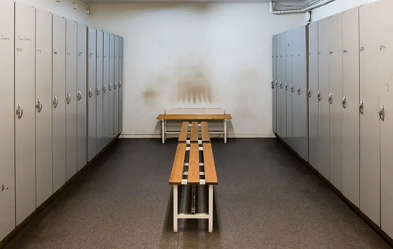 Locker room - lockers closed